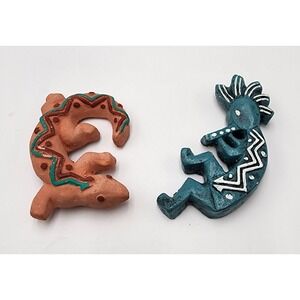 HANDCRAFTED TERRACOTTA KOKOPELLI WALL ART DECOR NATIVE AMERICAN MEXICO‎